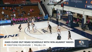 Zags close out road schedule with big win against Pepperdine Waves [upl. by Lail]