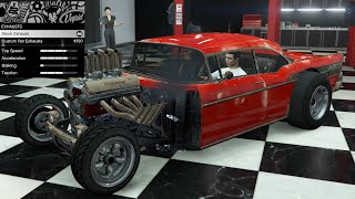 GTA 5  Past DLC Vehicle Customization  Declasse Tornado Rat Rod Chevy Bel Air Rat Rod [upl. by Nev]