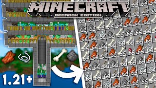 EASY MOB FARM For Minecraft Bedrock 121  Tutorial [upl. by Aiket]