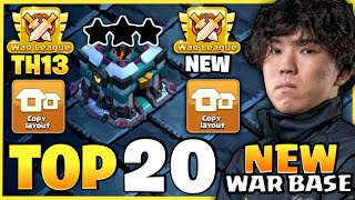 TOP 20 BEST TH13 CWL BASE LINK 2024  TH13 WAR BASE LINK 2024  TH13 ANTI 2 STAR BASE CLASH OF CLANS [upl. by Georgy]