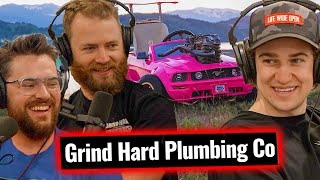 Grind Hard Plumbing Co on Going Viral From Their First Video How They Got Their Name  LWO 117 [upl. by Eenwat]