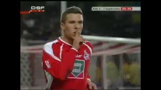 Lukas Podolski Traumtor Köln [upl. by Alcina]