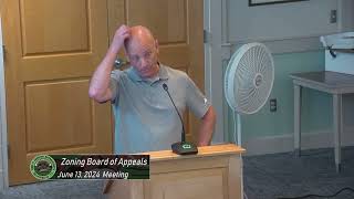 Zoning Board of Appeals June 13 2024 [upl. by Yasnyl]