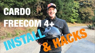 Cardo Freecom 4 plus installation 2 helmets 2 different installs and a couple hacks [upl. by Latreece993]