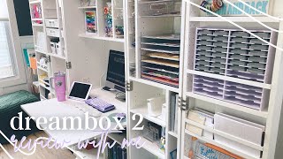 tour my new dreambox 2  craft organization and storage [upl. by Ahsier]