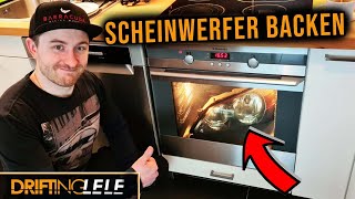 Scheinwerfer BACKEN  ZERLEGEN  AUFBEREITEN  LACKIEREN mit Sprühfolie 💡 [upl. by Arahs374]