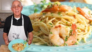 Spaghetti Shrimp Scampi Recipe [upl. by Merat990]