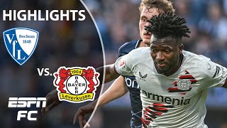 🚨 50 GAMES 🚨 Bochum vs Bayer Leverkusen  Bundesliga Highlights  ESPN FC [upl. by Runck43]