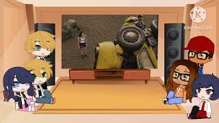 MLBMiraculous Ladybug react to Bumblebee 2018 Charlie and Bumblebee at beach [upl. by Zilevi]