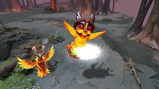 Dota 2 Unusual Blazing Hatchling  Ethereal Flame  Miasmatic Grey [upl. by Anirod]