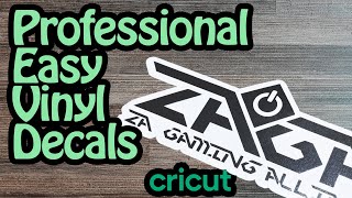 How to Easily Make Professional Vinyl Decals  Cricut Tutorial [upl. by Natica]