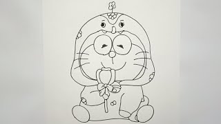 How to Draw Doraemon Step by Step  Doraemon Drawing  Sketch Drawing  Easy Sketches [upl. by Rao]