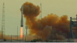 Liftoff ILS Proton Breeze M Carrying EchoStar 21 TerreStar 2 Commercial Communications Satellite [upl. by Asselem]