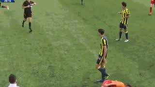 GalatasarayFenerbahçe U17 Maçı İnsanlık Dışı Faul  Hakem sarı kart veriyor [upl. by Reyam]