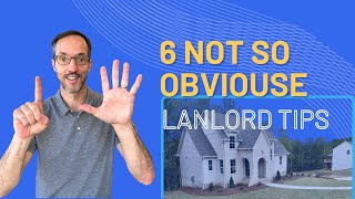 6 Not So Obvious Landlord Tips [upl. by Lotty]