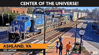 Ashland Virginia USA  LIVE RAILCAM  Virtual Railfan [upl. by Modesta]