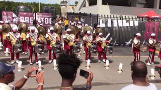 BethuneCookman Percussion Section vs Clark Atlanta U  Sept 21 2024 [upl. by Rockwell]