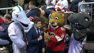 McKenzie interviews Stanley C Panther amp friends during intermission [upl. by Ecnar]