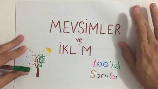 MEVSİMLER VE İKLİM sorular sınav tarzı [upl. by Urata]