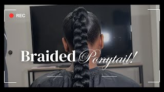 Braided Ponytail ✨💓 [upl. by Ttennaej]