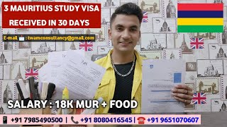 MAURITIUS STUDY VISA RECEIVED IN 30 DAYS  JOBS IN MAURITIUS 🇲🇺  HOTEL JOBS IN MAURITIUS  STUDENT [upl. by Poppy74]