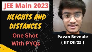 Heights and Distances  One Shot  All Concepts amp PYQs  JEE Maths  jeemain2023 [upl. by Mcgrath]