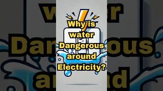 Why is water dangerous around electricity jbtechnicians waterandelectricity electricalsafety [upl. by Yeniffit]