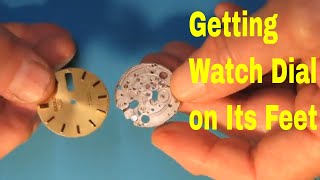 How to Fix Broken Watch Dial Feet Using a Soldering Iron Watch Repair [upl. by Ecyoj]