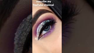 glitter eye makeup tutorial youtube youtubeshorts youtuber ytshorts trending music viralvideo [upl. by Maryjane905]