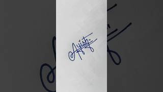 Ayish💗 name signaturesignwriting calligraphy signature youtubeshorts trending shorts diy [upl. by Lydia36]