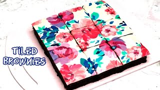 Tiled Brownies Recipe in UrduHindi  Baking with Amna [upl. by Varrian]