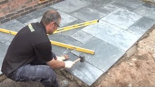 How To Lay A Patio  Expert Guide To Laying Patio Slabs  Garden Ideas amp Tips  Homebase [upl. by Haseefan]