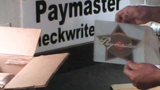 Paymaster Checkwriter Series X 900 [upl. by Teerpnam34]