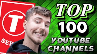 Top 100 YouTube Live Sub Count  Top 100 Most Subscribe YouTube Channels 2024  Tseries  Mr Beast [upl. by Enelrats]