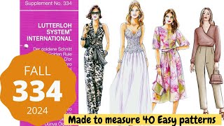 Sew Easy Lutterloh Patterns fall s334 [upl. by Scevour]