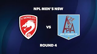 NPL Men’s NSW Round 4 St George City FA v APIA Leichhardt FC [upl. by Varien]