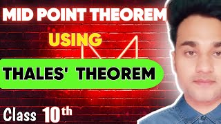 Triangle  Mid Point Theorem  Chapter 6  Class 10th  Midpoint Theorem  Maths Matrix [upl. by Lyrem493]