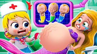 Rescuing a Pregnant Mermaid🧜‍♀️  Pregnant Mermaid Song  More Nursery Rhymes amp Kids Songs [upl. by Inimod]