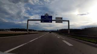 VLOG France  Lorraine Highway A31 from Metz to Nancy  driving 4K [upl. by Salchunas980]