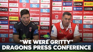 Flanagan era begins with HUGE win  St George Illawarra Dragons press conference  Fox League [upl. by Ardnasak200]