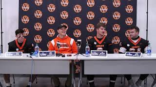 NCAA Football Wartburg Second Round post game press conference [upl. by Htidirrem]