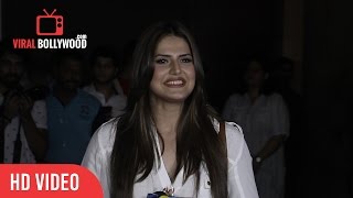 Hot Zarine Khan At Special Screening Of Madaari  Viralbollywoodcom [upl. by Ahsats]