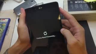 LG V490 tab tablet  HARD RESET  factory settings [upl. by Taite]