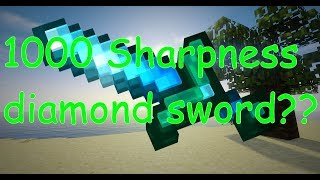 How to get 1000 SHARPNESS SWORD in Minecraft 114113 OLD VERSION [upl. by Enimajneb]