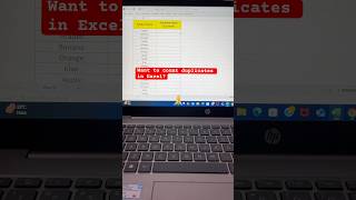 How to Count amp Find Duplicates in Excel in Seconds ⚡excel excelshorts [upl. by Rust]