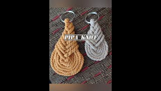 Macrame Pipa Knot [upl. by Erialcyram]