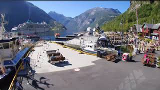 Geirangerfjord cruise port Webcam [upl. by Areyk]