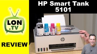 HP Smart Tank 5101 Review  A printer that uses bottles  not cartridges [upl. by Nivrem]