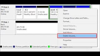 how to delete disk partition using disk management windows 10 amp 11 pop break [upl. by Pruchno]