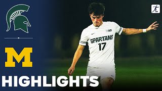 Michigan State vs Michigan  NCAA College Soccer  Highlights  October 22 2024 [upl. by Desmond]